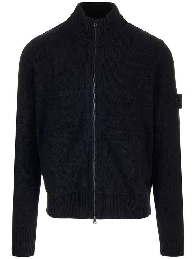 Compass Patch Cardigan Navy - STONE ISLAND - BALAAN 1