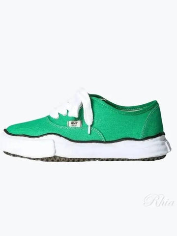 24 A02FW704 Green Baker OG Sole Canvas Low Top Sneakers - MIHARA YASUHIRO - BALAAN 1