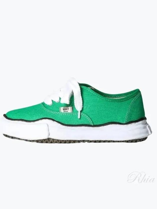 24 A02FW704 Green Baker OG Sole Canvas Low Top Sneakers - MIHARA YASUHIRO - BALAAN 1