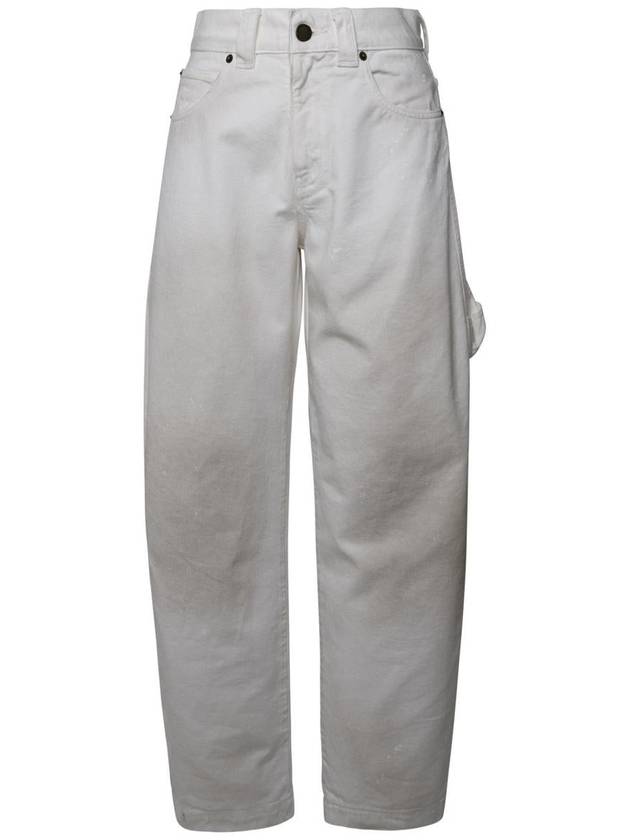 Darkpark Audrey White Cotton Jeans - DARKPARK - BALAAN 1