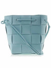 Intrecciato Cassette Small Bucket Bag Teal Washed - BOTTEGA VENETA - BALAAN 4