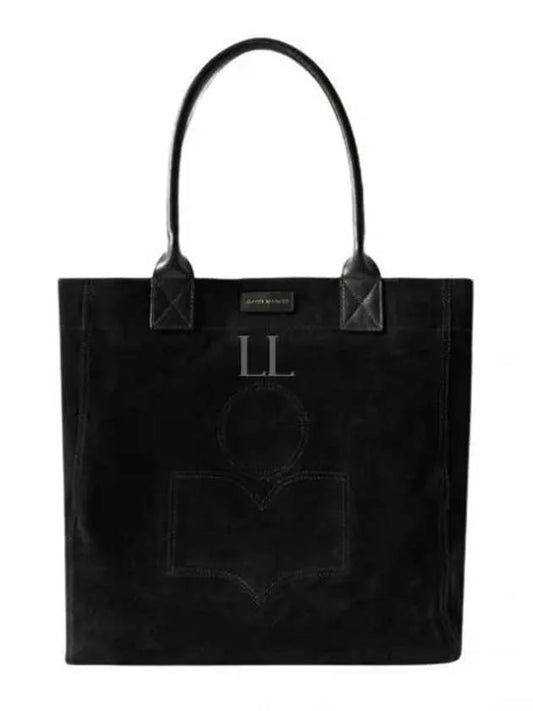 Yenky Logo Suede Tote Bag Black - ISABEL MARANT - BALAAN 2