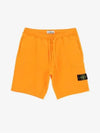 Wappen Patch Pocket Drawstring Shorts Orange - STONE ISLAND - BALAAN 3