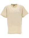 Le Logo Short Sleeve T-Shirt Light Beige - JACQUEMUS - BALAAN 1