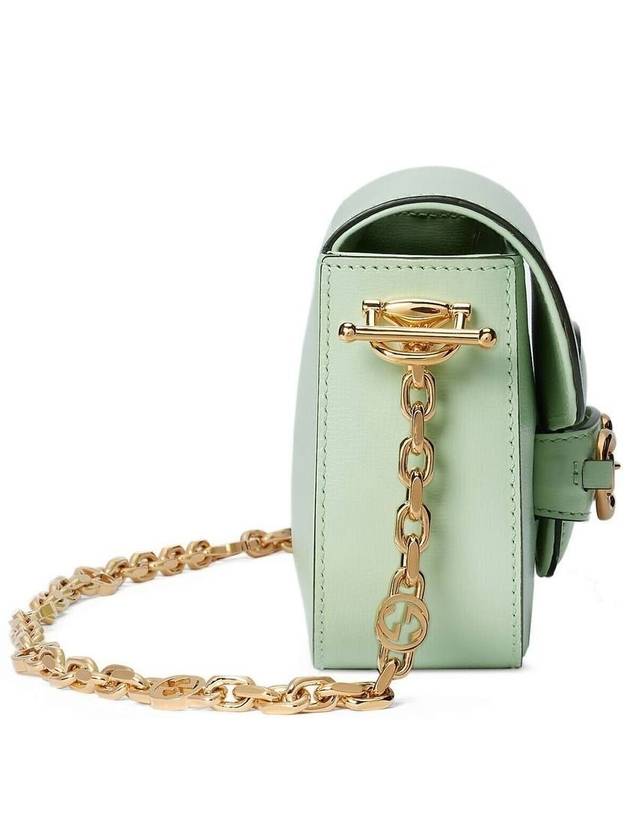 Women's Horsebit 1955 Small Shoulder Bag Light Green - GUCCI - BALAAN 5