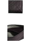 Intrecciato Document Leather Clutch Bag Dark Brown - BOTTEGA VENETA - BALAAN 7