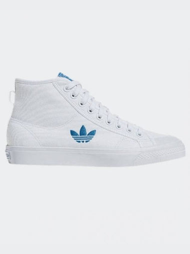 01 FZ4163 Adidas Original Nizza Trefoil High White Blue - ADIDAS ORIGINALS - BALAAN 1