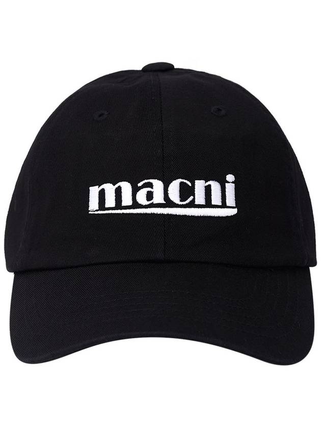 SIGNATURE LOGO BALL CAP BLACK - MACNI - BALAAN 1