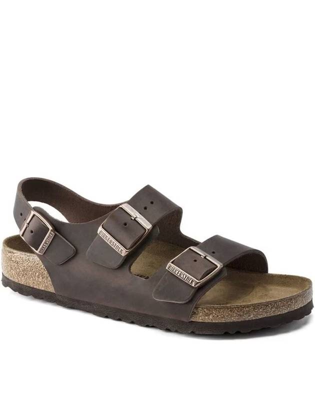 Milano Oiled Leather Sandals Habana - BIRKENSTOCK - BALAAN 2