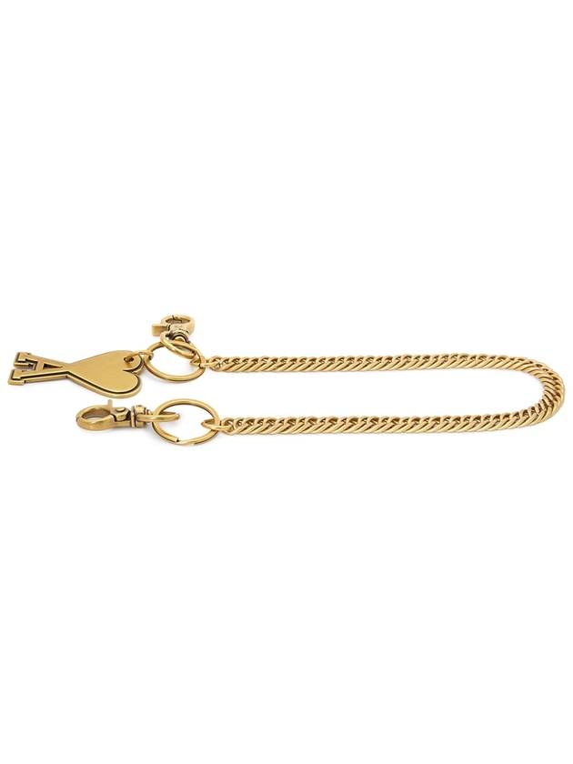 Heart Logo Metal Key Holder Gold - AMI - BALAAN 5