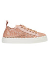 Lauren Lace Low Top Sneakers Pink - CHLOE - BALAAN 1