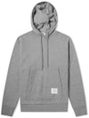 Men's Center Back Stripe Logo Patch Hoodie Grey - THOM BROWNE - BALAAN 1