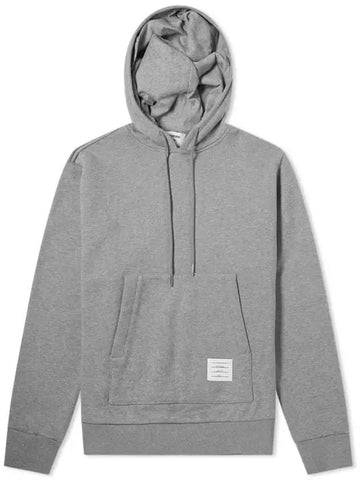 Men's Center Back Stripe Logo Patch Hoodie Grey - THOM BROWNE - BALAAN 1