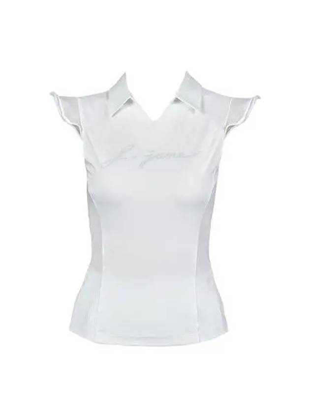 Golf Wear Frill Sleeveless White - J JANE - BALAAN 2