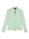 Sports Sphere Dot Jacquard Mid Layer Zip-Up Jacket Green White - J.LINDEBERG - BALAAN 2