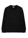 Felpa Logo Sweatshirt Black - MONCLER - BALAAN 1