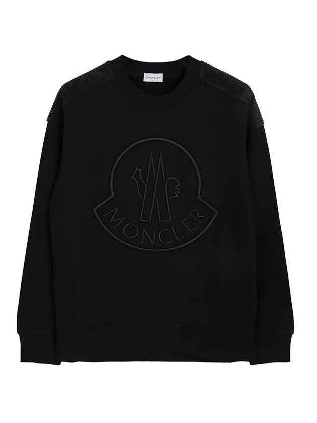 Felpa Logo Sweatshirt Black - MONCLER - BALAAN 1