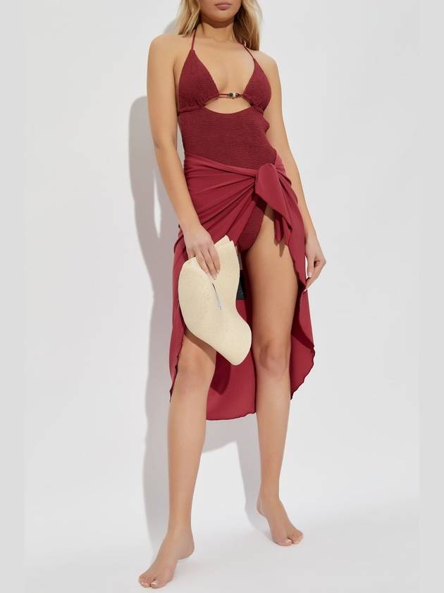 Bond-Eye One-piece Swimsuit Beaded Fowler, Women's, Burgundy - BOND-EYE - BALAAN 2