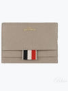 Whale Applique Pebble Card Wallet Grey - THOM BROWNE - BALAAN 2