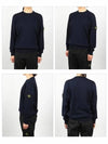 Logo Patch Knit Top Navy - STONE ISLAND - BALAAN 3