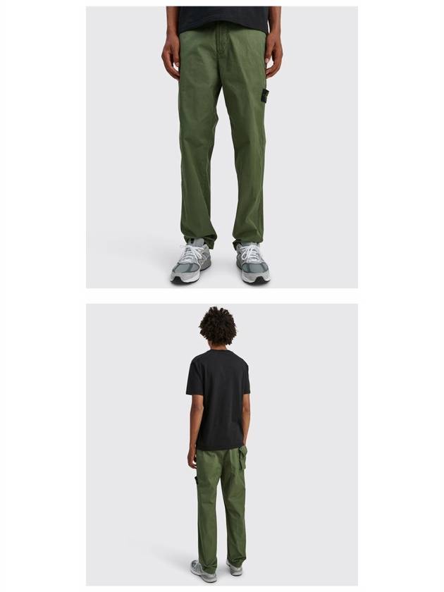 21FW 751530310 V0055 Wafan Patch Back Pocket Cargo Pants Khaki Men’s Pants TLS - STONE ISLAND - BALAAN 4