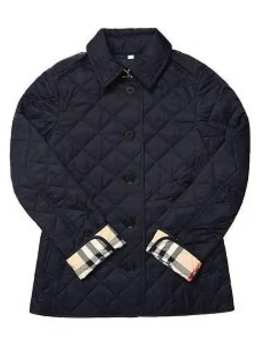 New Frankby Quilted Jacket Navy - BURBERRY - BALAAN 2