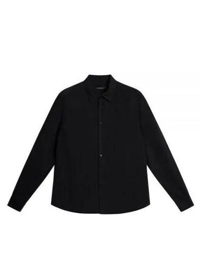 Slim Comfort Tencel Long Sleeve Shirt Black - J.LINDEBERG - BALAAN 2