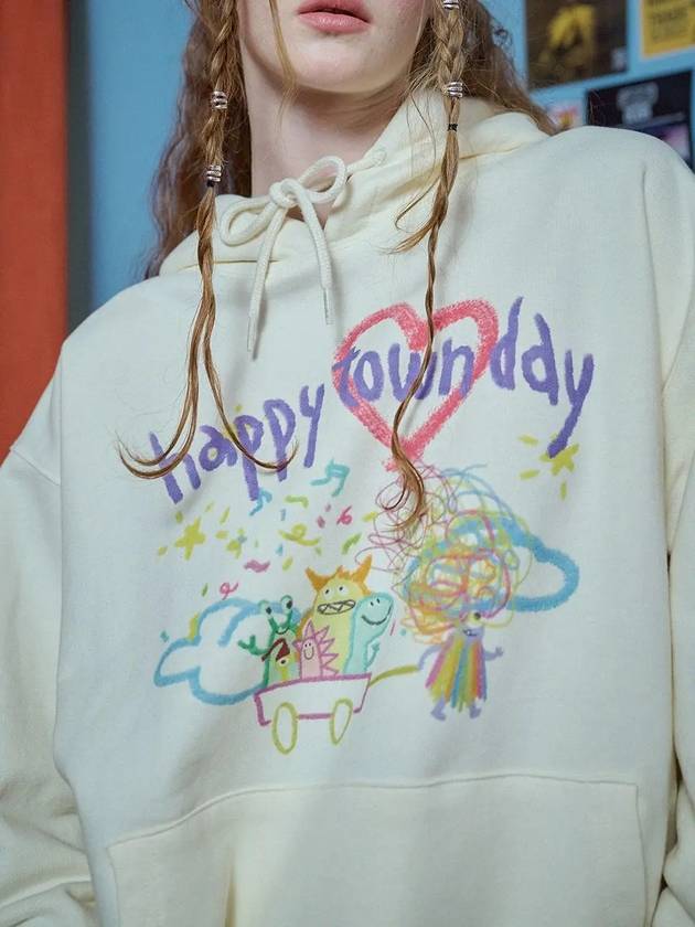 DTP Monster Town Hoodie Cream - CPGN STUDIO - BALAAN 2