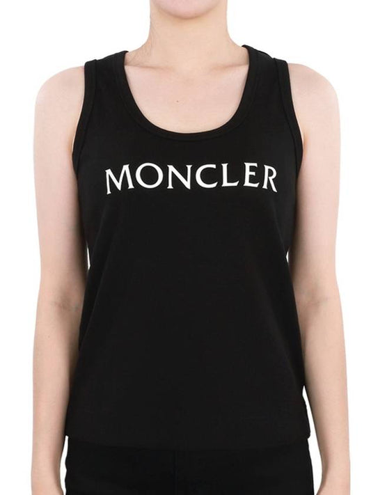 Moncler Women s Logo Printing Sleeveless Black 8P00001 89A0D 999 - MONCLER - BALAAN 2