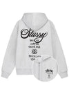 World Tour Hooded Zip Up 2023 2024 Ash Women - STUSSY - BALAAN 1