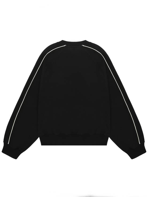 97 College Piping Short Sweatshirt Black - SSINANDLEE - BALAAN 3