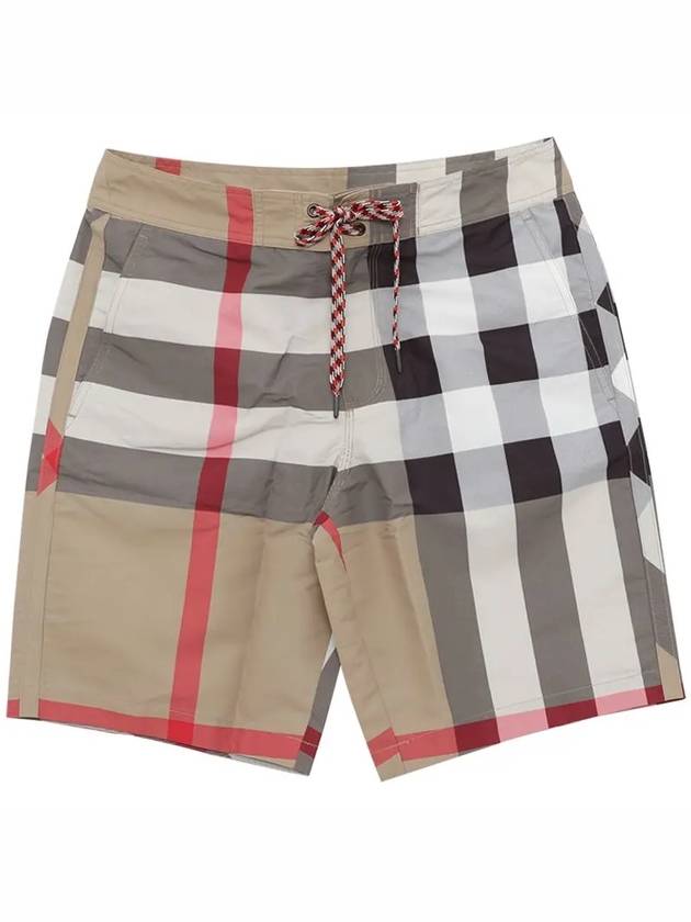 Check Swim Shorts Archive Beige - BURBERRY - BALAAN 2