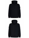 Logo Wappen Patch Hooded Jacket Black - STONE ISLAND - BALAAN 5