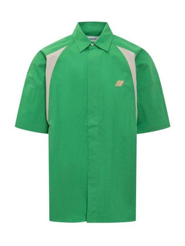 Short Sleeve Shirt BMGA070S23FAB001 5962 GREEN - AMBUSH - BALAAN 1