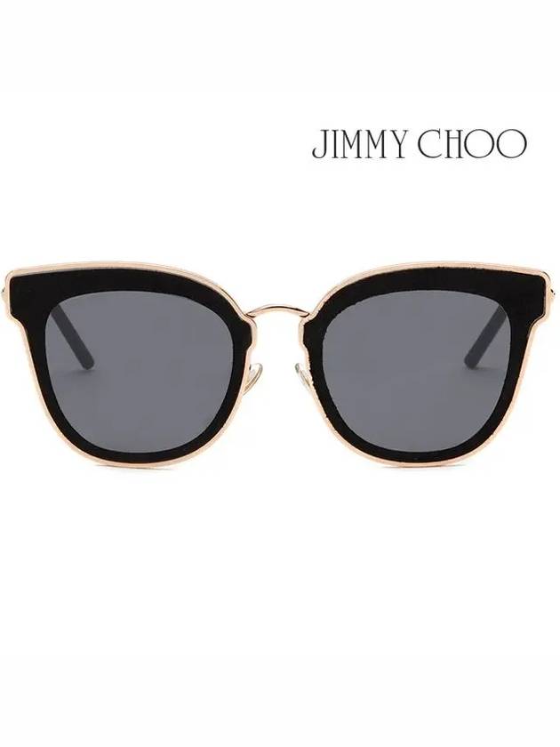 Sunglasses NILE S RHL 2K Women's Cat's Eye Suede Decoration Fashion - JIMMY CHOO - BALAAN 2