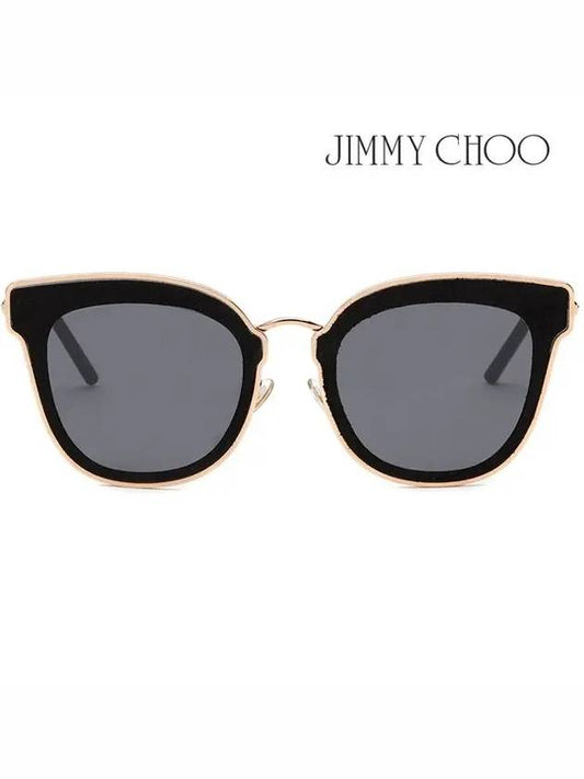 Sunglasses NILE S RHL 2K Women's Cat's Eye Suede Decoration Fashion - JIMMY CHOO - BALAAN 2