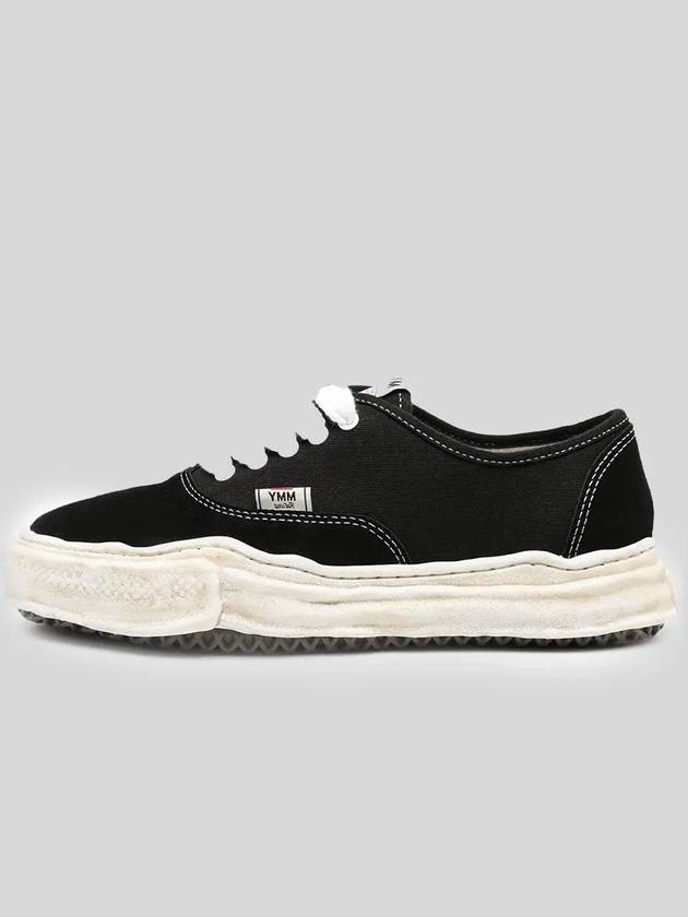 Blakey OG Sole Canvas Suede Low Top Sneakers Black - MIHARA YASUHIRO - BALAAN 2