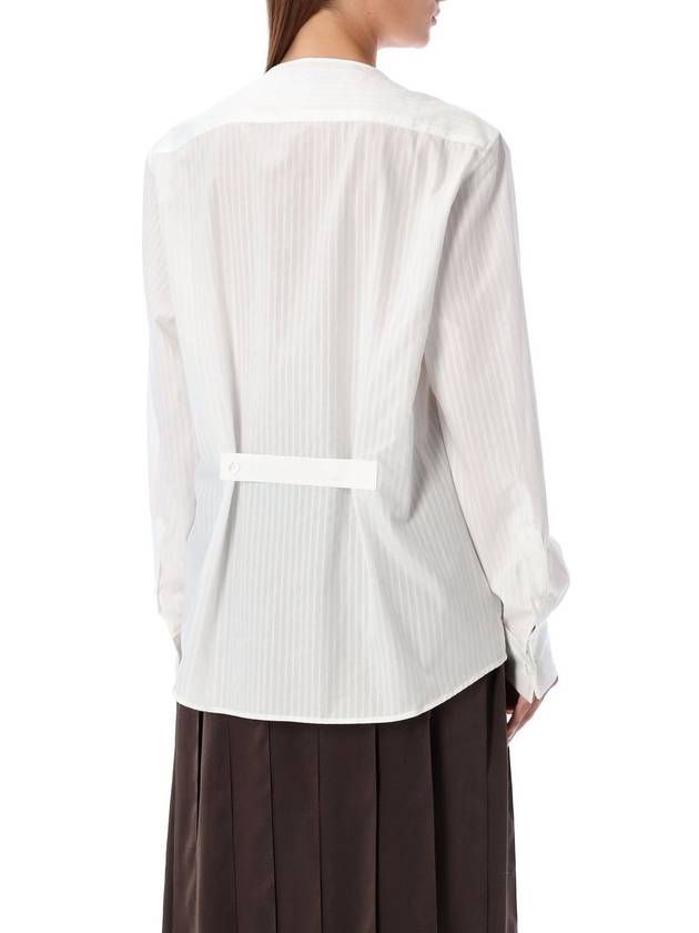 Pintucked Bibb Shirt White - JW ANDERSON - BALAAN 3