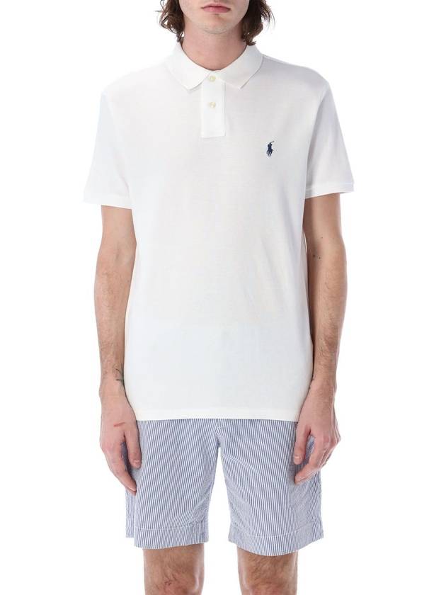 Men's Embroidered Logo PK Shirt White - POLO RALPH LAUREN - BALAAN 2