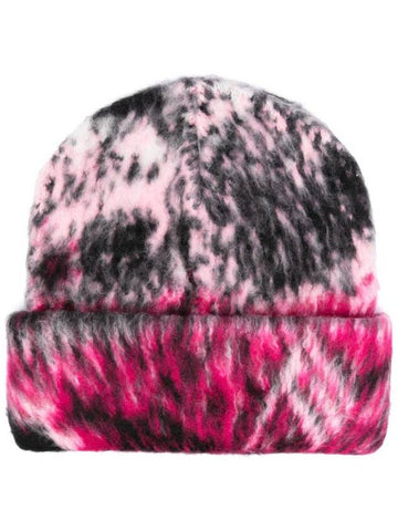 The Attico Abstract-Print Beanie - THE ATTICO - BALAAN 1