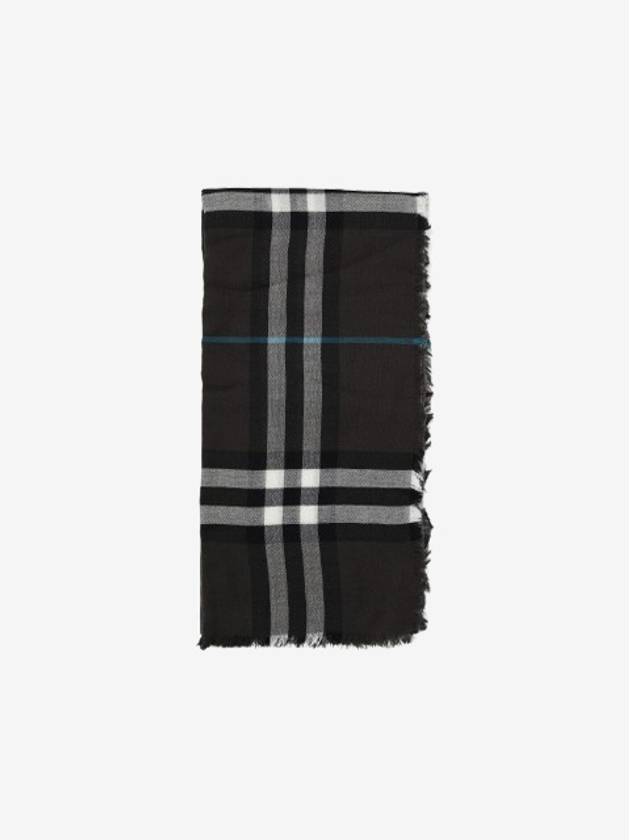 Check Wool Scarf Brown - BURBERRY - BALAAN 2