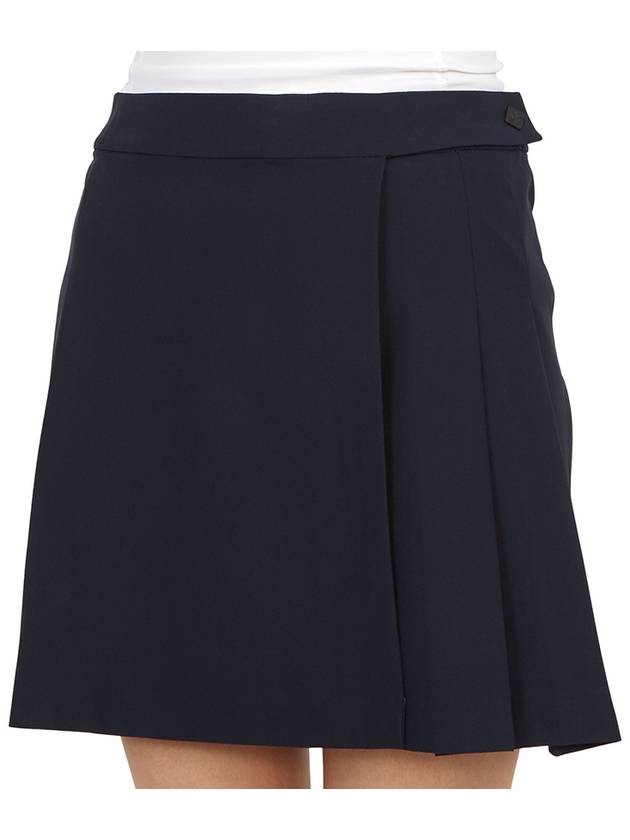 Women's Cataleya Pleated Skirt Navy - J.LINDEBERG - BALAAN 9