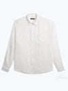 REG LS CLEAN LINEN SHIRT FMST10239 0000 Men's regular long sleeve clean linen shirt - J.LINDEBERG - BALAAN 2