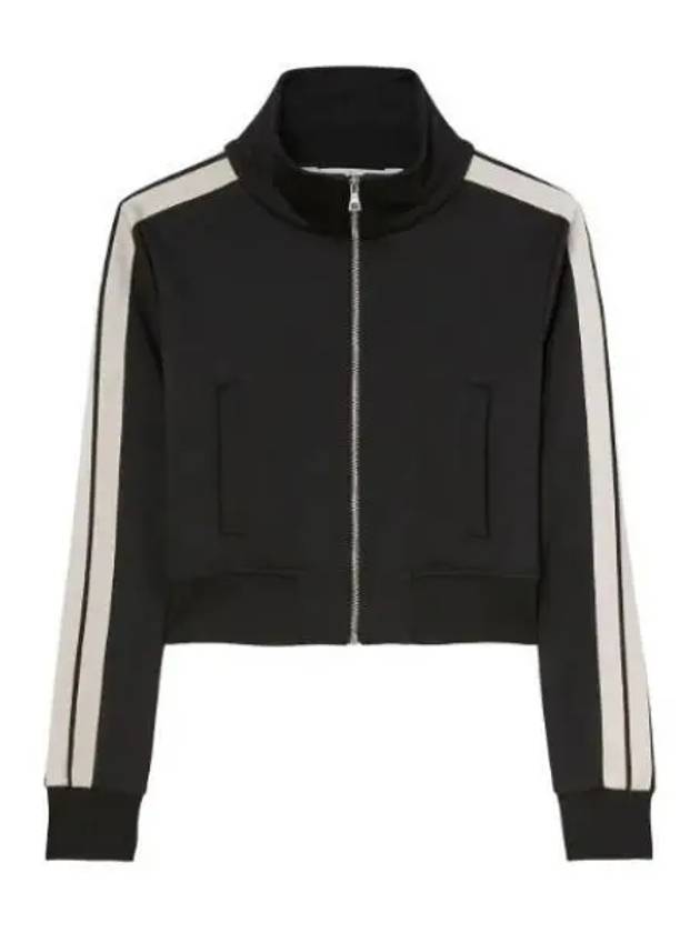 High Neck Track Jacket Black - PALM ANGELS - BALAAN 2