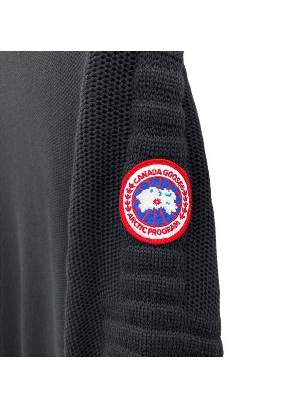 Patterson Merino Wool Knit Top Black - CANADA GOOSE - BALAAN 5