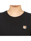 Fox Head Patch Regular Short Sleeve T-Shirt Black - MAISON KITSUNE - BALAAN 6