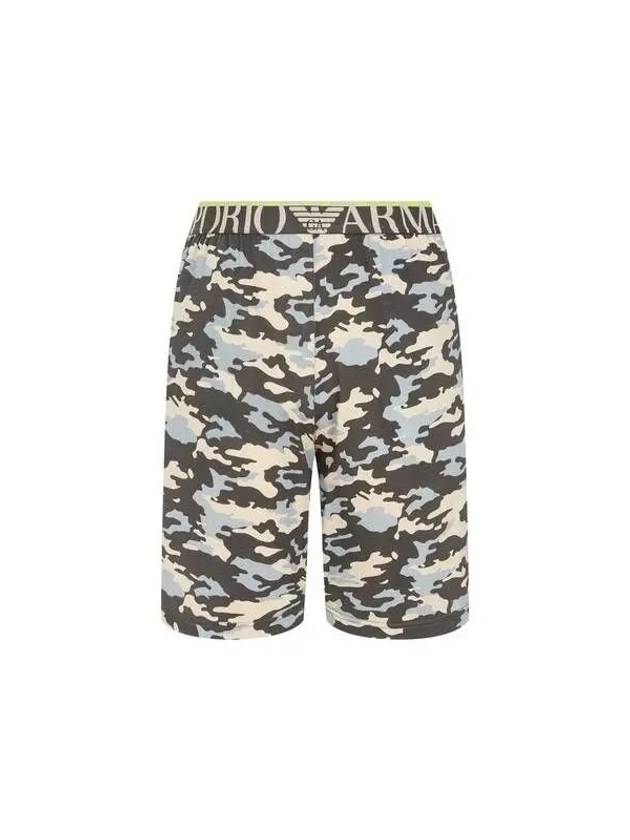 UNDERWEAR Men's Camouflage Pattern Lounge Shorts Warm Gray 270233 - EMPORIO ARMANI - BALAAN 1