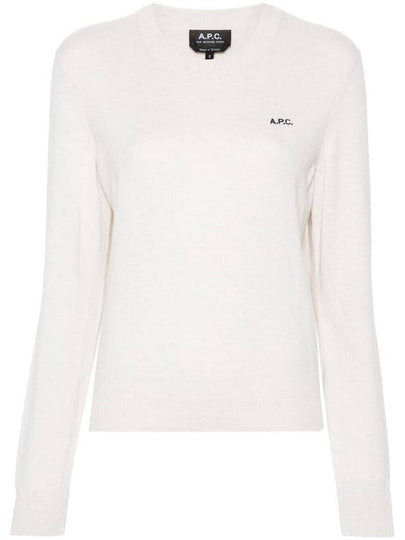 Victoria Embroidery Logo Sweatshirt Ivory - A.P.C. - BALAAN 2