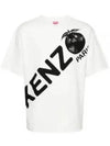 Logo Print Cotton Short Sleeve T-Shirt White - KENZO - BALAAN 2