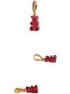 Nostalgia PAVE PENDANT PAVE CONNECTOR RED VELVET - CRYSTAL HAZE - BALAAN 3